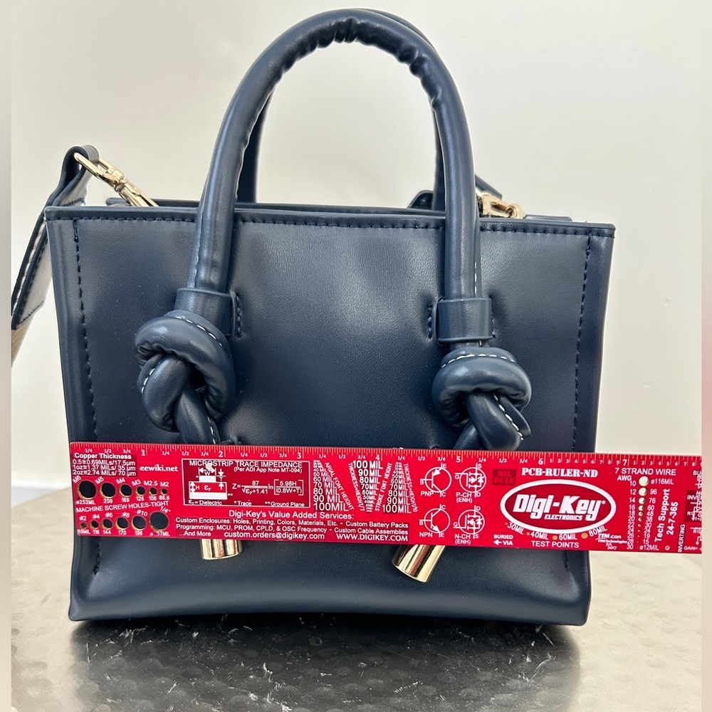 Zara Navy Mini Bag - Picture 9 of 12